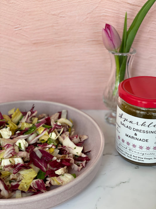 Fireworks Mediterranean Grilled Chicken Salad with Radicchio and Endive