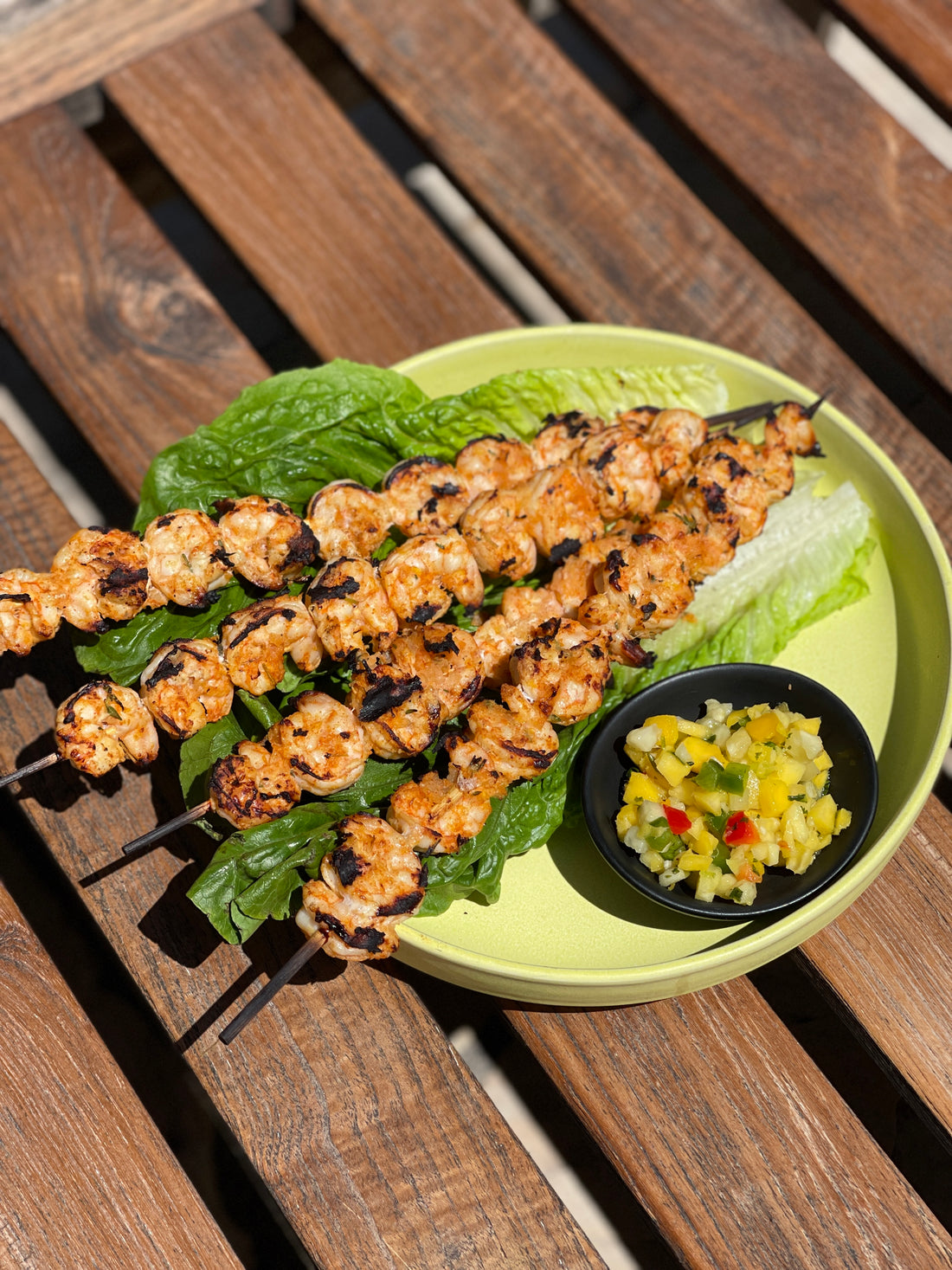 Fireworks Ginger Miso Butter Grilled Shrimp