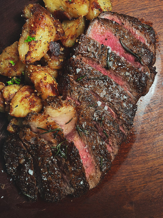 Roast Beef with Steakhouse Butter Au Jus