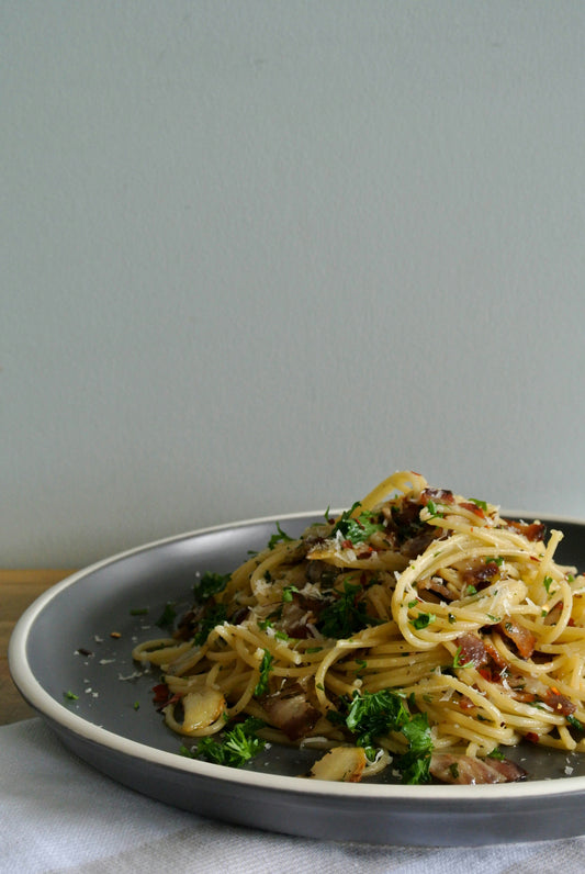 Easy Pasta Puttanesca with Chipotle Tomato Butter