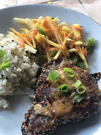 Sesame Crusted Ahi Tuna Steaks