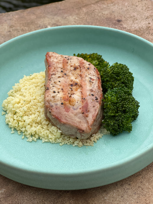 Fireworks Garlic Butter Pork Chops