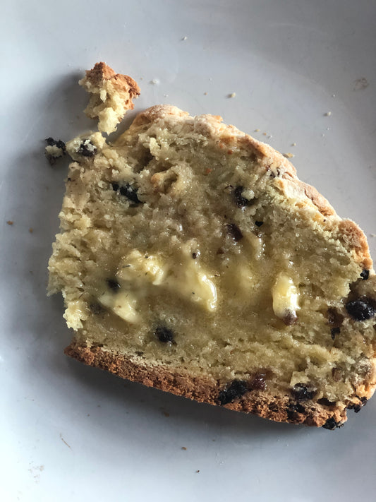 Irish Soda Bread with Fireworks Honey Lavender Sea Salt