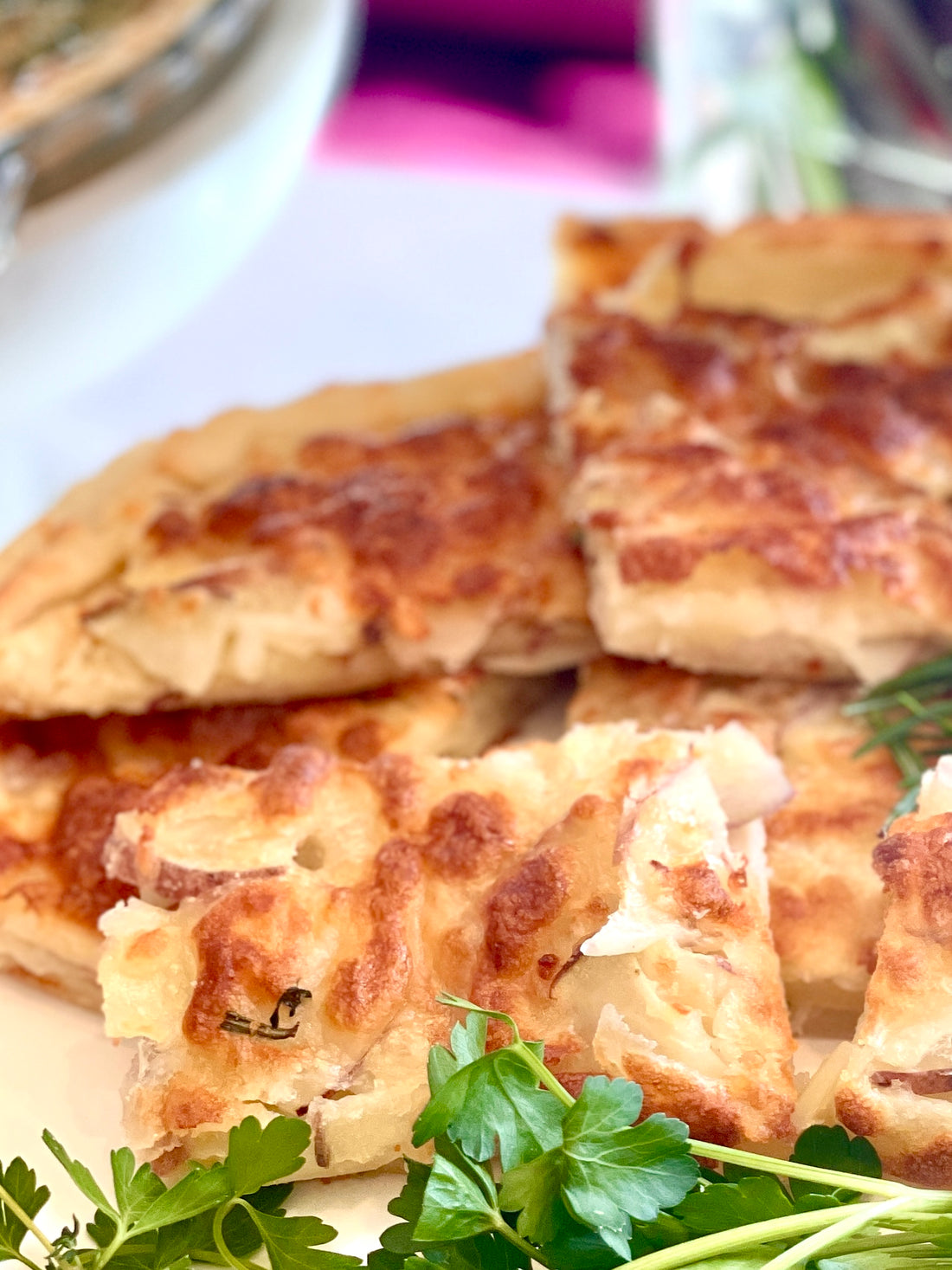 Fireworks Garlic Butter Potato Tart