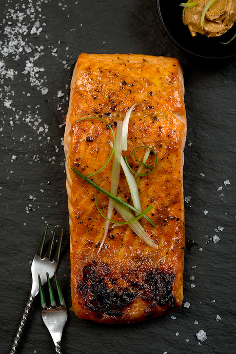 Fireworks Parchment Baked Ginger Miso Salmon