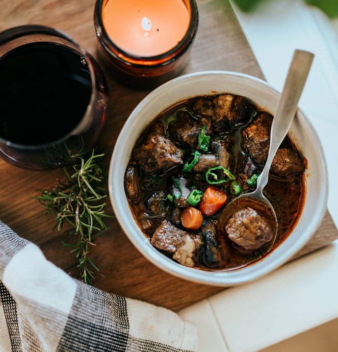 Fireworks New Years Day Mustardy Beef Stew