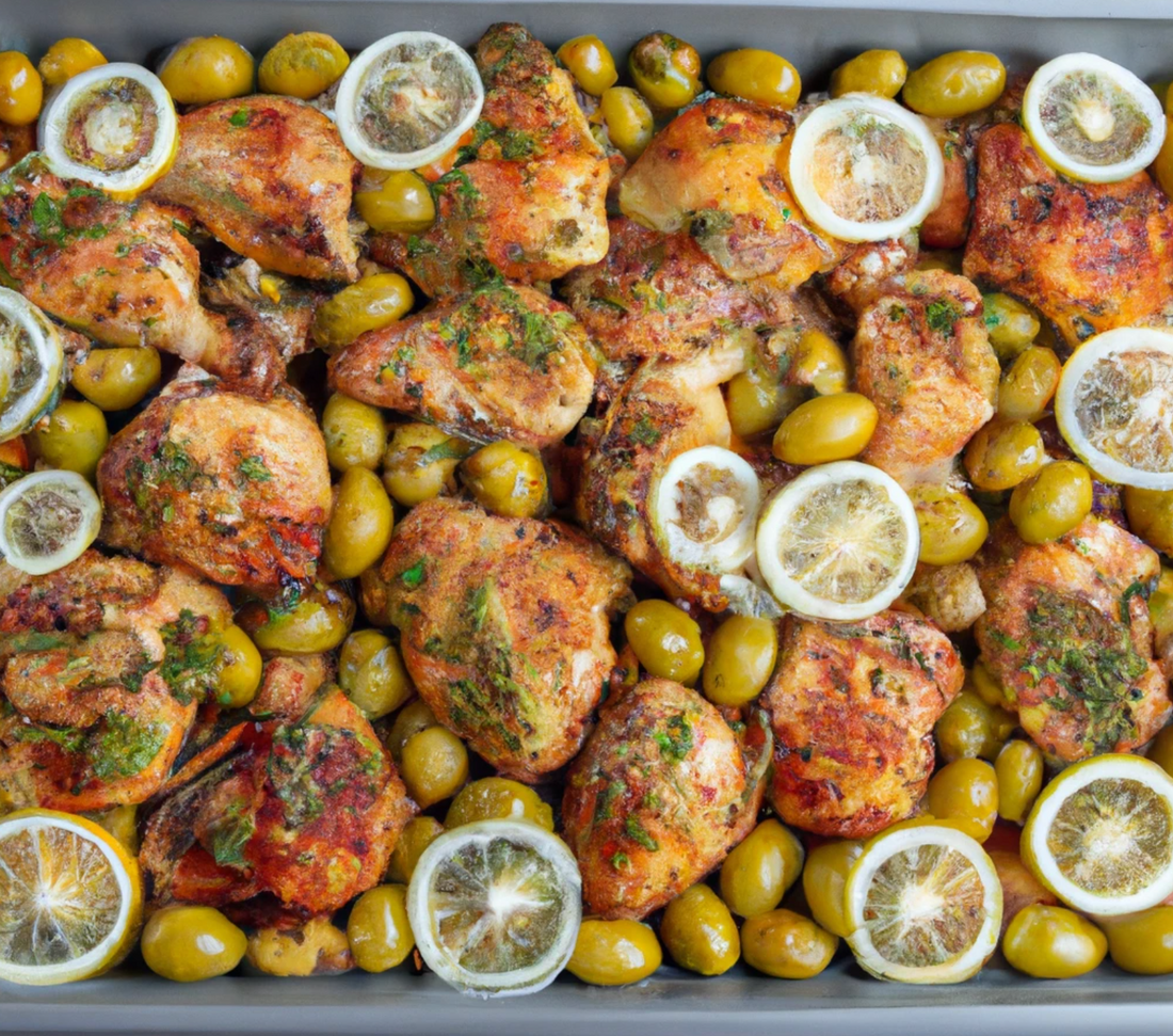 Fireworks Garlic Butter Sheet Pan Greek Chicken and Potatoes