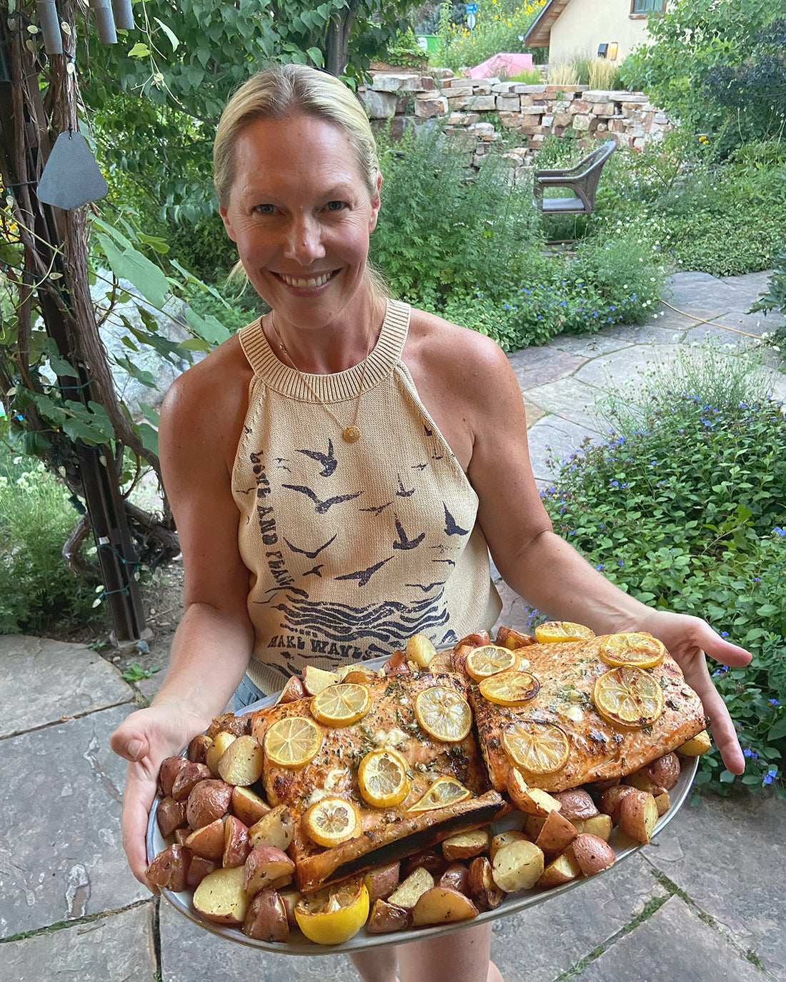 Fireworks Garlic Butter Lemon Sheet Pan Salmon