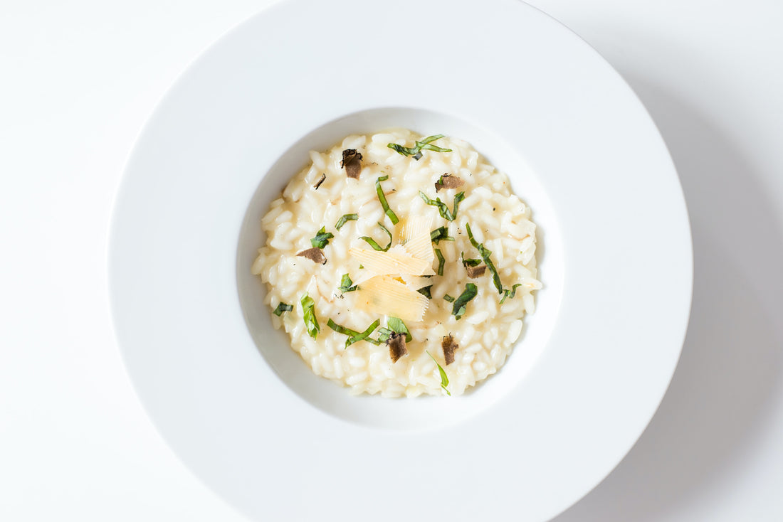 Fireworks Steak Butter & Mushroom Risotto